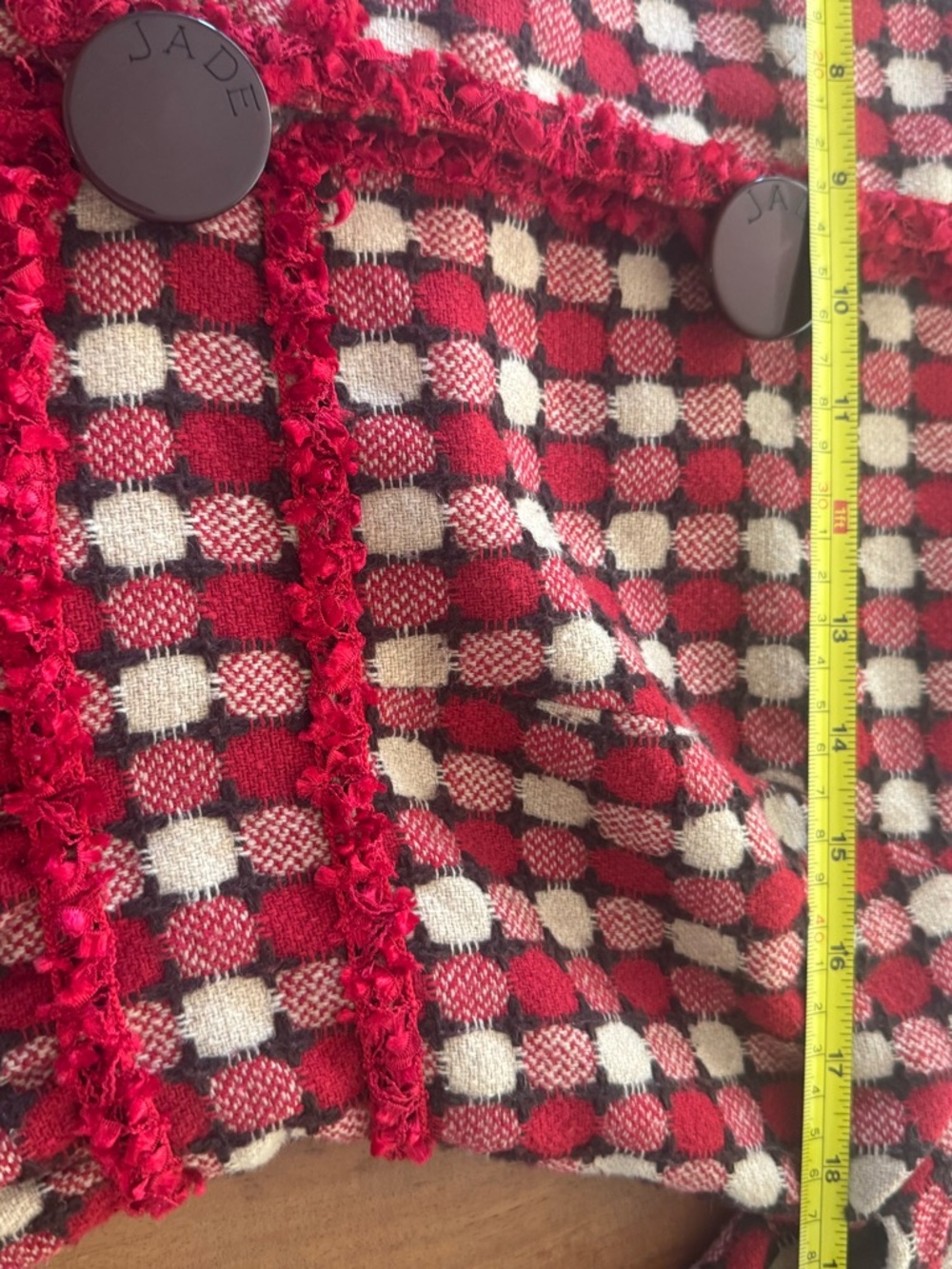 Vintage Jade Checked Jacket - Picture 8 of 9
